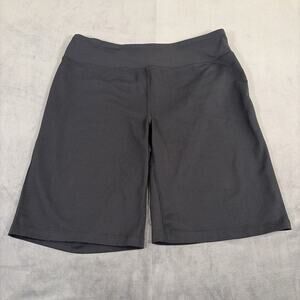 Lands' End Starfish Black High Rise Bike Shorts 9" Inseam sz L/T 14-16 Charity